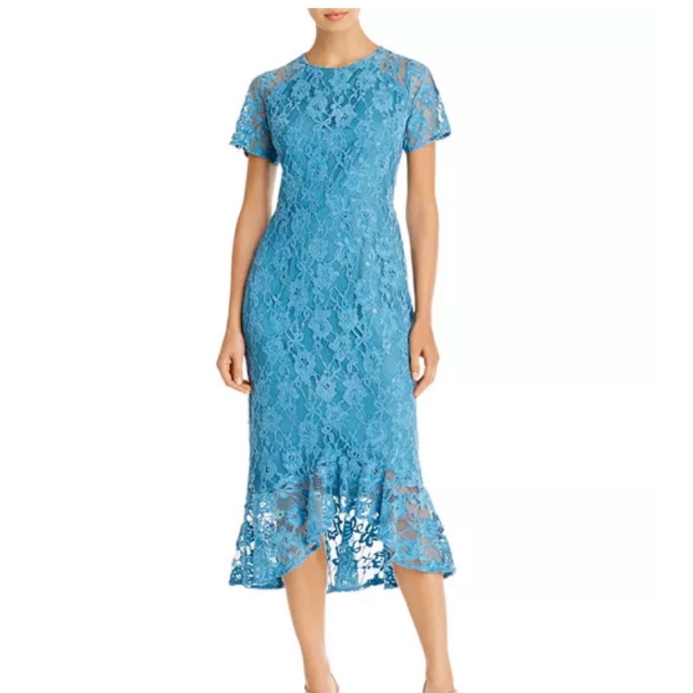 Nanette Lepore Teal Lace Dress
